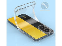 Hoch transparenter TPU Gummi Schutz Handy Hülle Clear Case klar mit verstärkten Schutzecken Bumper für das Xiaomi Poco X7 Pro Display und Gehäuse in transparent von Screenguard