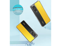 Hoch transparenter TPU Gummi Schutz Handy Hülle Clear Case klar mit verstärkten Schutzecken Bumper für das Xiaomi Poco X7 Pro Display und Gehäuse in transparent von Screenguard
