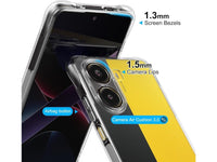 Hoch transparenter TPU Gummi Schutz Handy Hülle Clear Case klar mit verstärkten Schutzecken Bumper für das Xiaomi Poco X7 Pro Display und Gehäuse in transparent von Screenguard