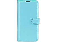 Lederhülle Karten Wallet Ledertasche Etui für Xiaomi Poco X7 Pro in hellblau von Screenguard