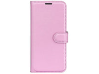 Lederhülle Karten Wallet Ledertasche Etui für Xiaomi Poco X7 Pro in rosa von Screenguard