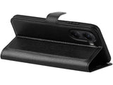 Lederhülle Karten Wallet Ledertasche Etui für Xiaomi Poco X7 Pro in schwarz von Screenguard