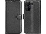Lederhülle Karten Wallet Ledertasche Etui für Xiaomi Poco X7 Pro in schwarz von Screenguard
