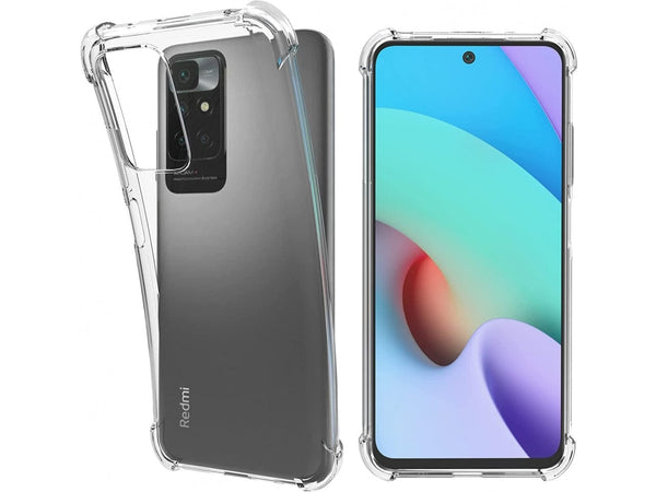 Hoch transparenter TPU Gummi Schutz Handy Hülle Clear Case klar mit verstärkten Schutzecken Bumper für das Xiaomi Redmi 10 Display und Gehäuse in transparent von Screenguard