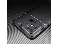 Hochwertig stabile Soft TPU Smartphone Handy Hülle im Carbon Design für Xiaomi Redmi 10C zum Schutz des Display und Gehäuse Cover in schwarz von Screenguard