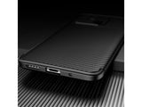 Hochwertig stabile Soft TPU Smartphone Handy Hülle im Carbon Design für Xiaomi Redmi 10C zum Schutz des Display und Gehäuse Cover in schwarz von Screenguard