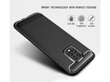 Flexible Handy Schutzhülle mit gebürster Carbon Textur auf der Rückseite für zum Schutz des Xiaomi Redmi 10X Pro 5G  Display und Gehäuse Case in schwarz von Screenguard
