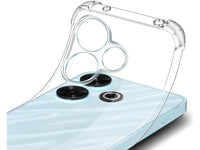 Hoch transparenter TPU Gummi Schutz Handy Hülle Clear Case klar mit verstärkten Schutzecken Bumper für das Xiaomi Redmi 13 Display und Gehäuse in transparent von Screenguard