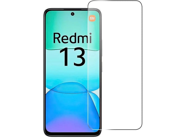 Case Friendly Screen Protector Handy Display Schutz Panzerglas Folie aus echtem 9H 2.5D Glas für Abdeckung des Xiaomi Redmi 13 Displays in transparent von Screenguard