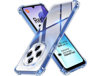 Hoch transparenter TPU Gummi Schutz Handy Hülle Clear Case klar mit verstärkten Schutzecken Bumper für das Xiaomi Redmi 14C Display und Gehäuse in transparent von Screenguard