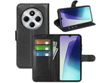 Lederhülle Karten Wallet Ledertasche Etui für Xiaomi Redmi 14C in schwarz von Screenguard