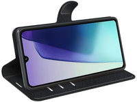 Lederhülle Karten Wallet Ledertasche Etui für Xiaomi Redmi 14C in schwarz von Screenguard