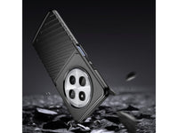 Moderne Design Hülle Cover für das Xiaomi Redmi 14C mit Stripes zum Schutz von Kratzern, Dellen, Display aus TPU Gummi in schwarz von Screenguard