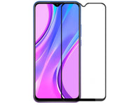 100% Fullscreen Curved Screen Protector Handy Display Schutz Glas für komplette Abdeckung des Xiaomi Redmi 9 Display in schwarz von Screenguard