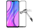 100% Fullscreen Curved Screen Protector Handy Display Schutz Glas für komplette Abdeckung des Xiaomi Redmi 9 Display in schwarz von Screenguard