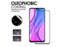 100% Fullscreen Curved Screen Protector Handy Display Schutz Glas für komplette Abdeckung des Xiaomi Redmi 9 Display in schwarz von Screenguard