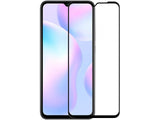 100% Fullscreen Curved Screen Protector Handy Display Schutz Glas für komplette Abdeckung des Xiaomi Redmi 9A Display in schwarz von Screenguard