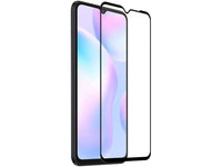 100% Fullscreen Curved Screen Protector Handy Display Schutz Glas für komplette Abdeckung des Xiaomi Redmi 9A Display in schwarz von Screenguard