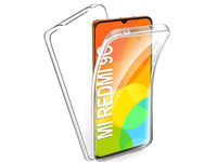 Vollständige 360 Grad Rundum Gummi TPU Hülle zum beidseitigen Schutz des Xiaomi Redmi 9C Display und Gehäuse in transparent von Screenguard