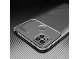 Hochwertig stabile Soft TPU Smartphone Handy Hülle im Carbon Design für Xiaomi Redmi 9C zum Schutz des Display und Gehäuse Cover in schwarz von Screenguard