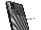 Hochwertig stabile Soft TPU Smartphone Handy Hülle im Carbon Design für Xiaomi Redmi 9C zum Schutz des Display und Gehäuse Cover in schwarz von Screenguard