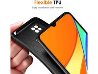 Hochwertig stabile Soft TPU Smartphone Handy Hülle im Carbon Design für Xiaomi Redmi 9C zum Schutz des Display und Gehäuse Cover in schwarz von Screenguard