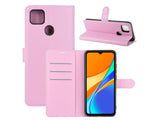 Lederhülle Portemonnaie Karten Ledertasche für Xiaomi Redmi 9C in rosa von Screenguard