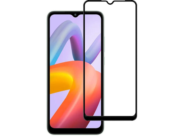 100% Fullscreen Curved Screen Protector Handy Display Schutz Glas für komplette Abdeckung des Xiaomi Redmi A2 Display in schwarz von Screenguard