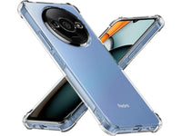 Hoch transparenter TPU Gummi Schutz Handy Hülle Clear Case klar mit verstärkten Schutzecken Bumper für das Xiaomi Redmi A3 Display und Gehäuse in transparent von Screenguard