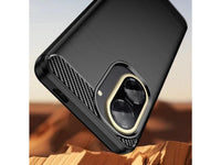 Flexible Handy Schutzhülle mit gebürster Carbon Textur auf der Rückseite für zum Schutz des Xiaomi Redmi A5  Display und Gehäuse Case in schwarz von Screenguard