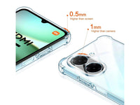 Hoch transparenter TPU Gummi Schutz Handy Hülle Clear Case klar mit verstärkten Schutzecken Bumper für das Xiaomi Redmi A5 Display und Gehäuse in transparent von Screenguard