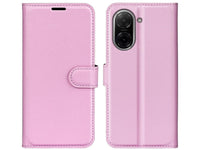 Lederhülle Karten Wallet Ledertasche Etui für Xiaomi Redmi A5 in rosa von Screenguard