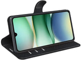Lederhülle Karten Wallet Ledertasche Etui für Xiaomi Redmi A5 in schwarz von Screenguard