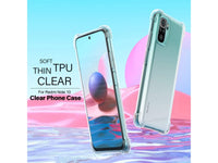 Hoch transparenter TPU Gummi Schutz Handy Hülle Clear Case klar mit verstärkten Schutzecken Bumper für das Xiaomi Redmi Note 10 4G Display und Gehäuse in transparent von Screenguard