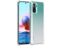 Hoch transparenter TPU Gummi Schutz Handy Hülle Clear Case klar mit verstärkten Schutzecken Bumper für das Xiaomi Redmi Note 10 4G Display und Gehäuse in transparent von Screenguard