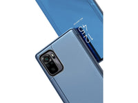 Clear View Flip Case für Xiaomi Redmi Note 10 4G in blau von Screenguard