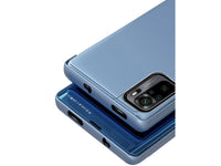 Clear View Flip Case für Xiaomi Redmi Note 10 4G in blau von Screenguard