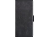 Veganes Flip Case Leder Etui Hülle mit Karten Fächer und Sichtfenster für Xiaomi Redmi Note 10 4G in schwarz von Screenguard