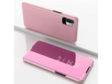 Clear View Flip Case für Xiaomi Redmi Note 10 5G in rosa von Screenguard