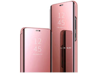 Clear View Flip Case für Xiaomi Redmi Note 10 5G in rosa von Screenguard