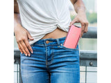 Clear View Flip Case für Xiaomi Redmi Note 10 5G in rosa von Screenguard