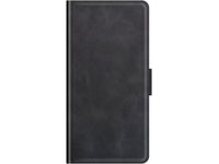 Veganes Flip Case Leder Etui Hülle mit Karten Fächer und Sichtfenster für Xiaomi Redmi Note 10 5G in schwarz von Screenguard