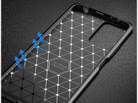 Hochwertig stabile Soft TPU Smartphone Handy Hülle im Carbon Design für Xiaomi Redmi Note 10 Pro zum Schutz des Display und Gehäuse Cover in schwarz von Screenguard