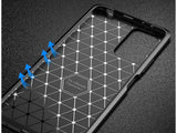 Hochwertig stabile Soft TPU Smartphone Handy Hülle im Carbon Design für Xiaomi Redmi Note 10 Pro zum Schutz des Display und Gehäuse Cover in schwarz von Screenguard