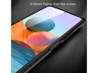 Soft TPU Case mit Design aus feinem veganen Leder für Xiaomi Redmi Note 10 Pro stabil mit erhöhten Rändern und Kanten in schwarz von Screenguard