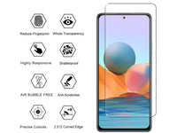 Case Friendly Screen Protector Handy Display Schutz Panzerglas Folie aus echtem 9H 2.5D Glas für Abdeckung des Xiaomi Redmi Note 10 Pro Displays in transparent von Screenguard