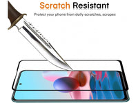 100% Fullscreen Curved Screen Protector Handy Display Schutz Glas für komplette Abdeckung des Xiaomi Redmi Note 10S Display in schwarz von Screenguard