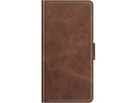 Veganes Flip Case Leder Etui Hülle mit Karten Fächer und Sichtfenster für Xiaomi Redmi Note 10S in mokka von Screenguard