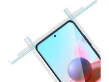 Case Friendly Screen Protector Handy Display Schutz Panzerglas Folie aus echtem 9H 2.5D Glas für Abdeckung des Xiaomi Redmi Note 10S Displays in transparent von Screenguard
