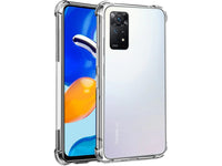 Hoch transparenter TPU Gummi Schutz Handy Hülle Clear Case klar mit verstärkten Schutzecken Bumper für das Xiaomi Redmi Note 11 Display und Gehäuse in transparent von Screenguard